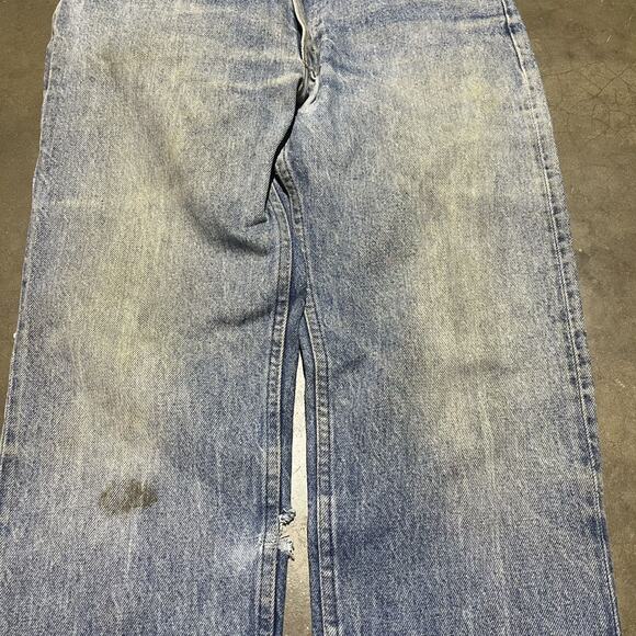Vintage 80s Levi's 505xx Blue Regular Fit Jeans 30x32 - Picture 2 of 5